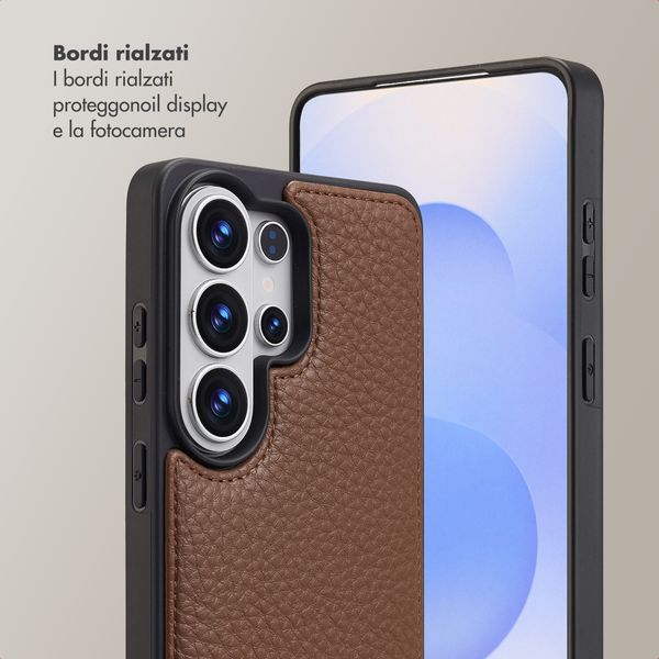 Selencia Cover per telefono Nova con cordino e portacarte Samsung Galaxy S26 Ultra - Mocha Brown