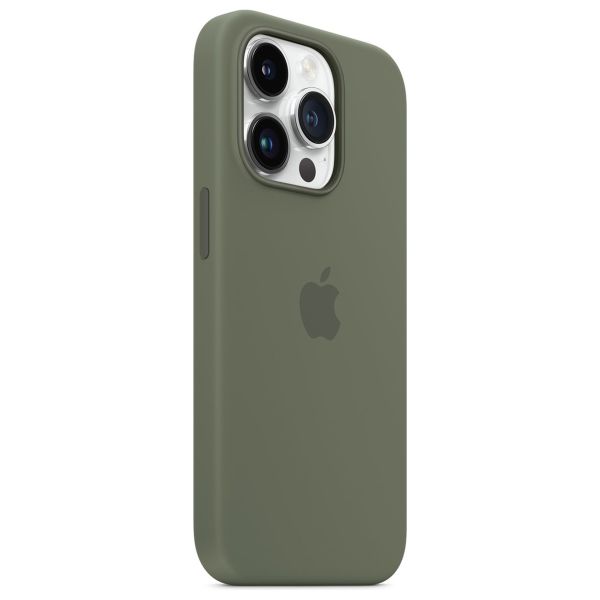 Apple Cover Posteriore in Silicone con MagSafe Apple iPhone 14 Pro - Olive