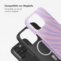 Selencia Cover posteriore Vivid con MagSafe Apple iPhone 15 Pro - Zebra Light Pink Lilac