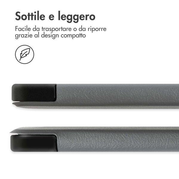 imoshion Cover a libro Trifold Samsung Galaxy Tab A11 / A9 8.7 pollici - Grigio