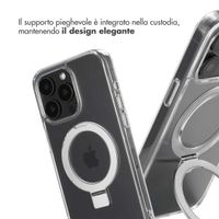 Accezz Cover con anello e supporto con MagSafe Apple iPhone 15 Pro Max - Trasparente