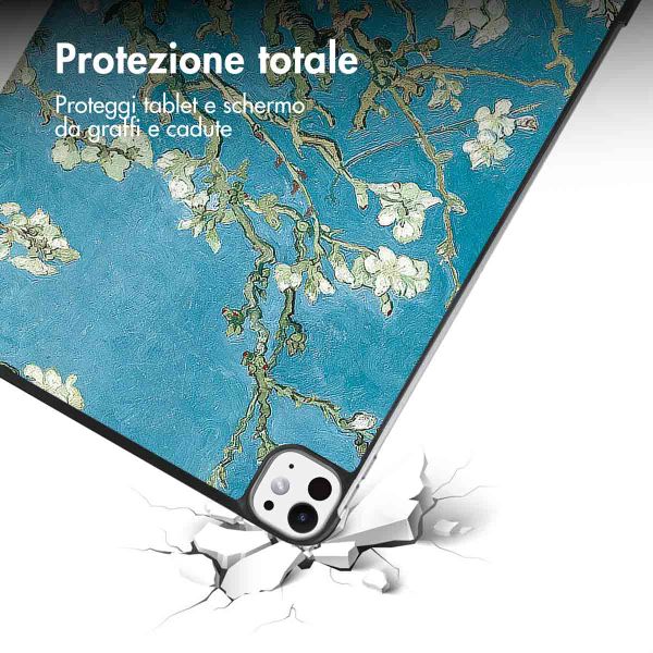 imoshion Cover Trifold Design Apple iPad Pro 11 (2025) M5 / (2024) M4 - Green Plant