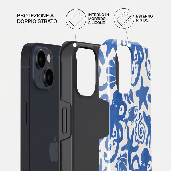 Burga Cover Posteriore Resistente con MagSafe Apple iPhone 15 - Nera
