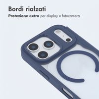 imoshion Bookcase trasparente con MagSafe Apple iPhone 17 Pro Max - Blu