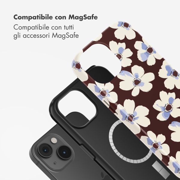 Selencia Cover posteriore Vivid con MagSafe Apple iPhone 14 - Choco Flower Pop