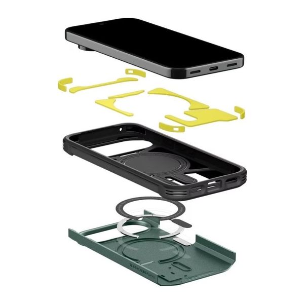 Spigen Cover Posteriore Corazzata Tough con MagSafe Google Pixel 11 Pro - Abyss Green