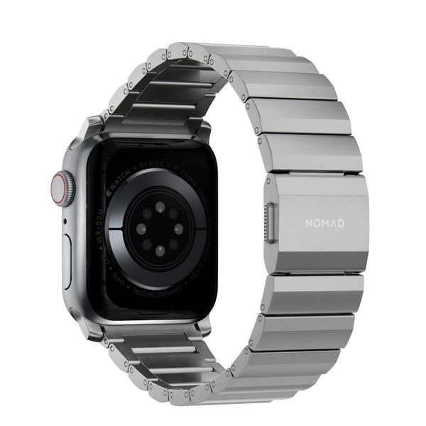 Nomad Cinturino a maglie in titanio Apple Watch | 44/45/46/49 mm - Argento