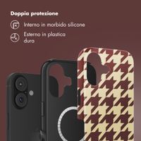 Selencia Cover posteriore Vivid con MagSafe Apple iPhone 17 - Pied-de-Poule
