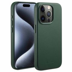 Accezz Cover in Pelle con MagSafe Apple iPhone 15 Pro - Cedar Green