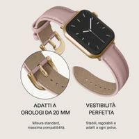 Burga Cinturino in vera pelle Apple Watch | 38/40/41/42 mm - Pillow Talk / Gold