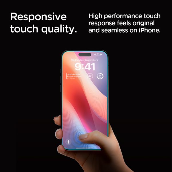 Spigen Vetro temperato privacy GLAStR EZ Fit + Applicatore - confezione da 2 Apple iPhone 16 Pro Max / 17 Pro Max