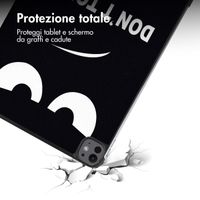 imoshion Cover Trifold Design Apple iPad Pro 13 (2025) M5 / (2024) M4 - Don't touch