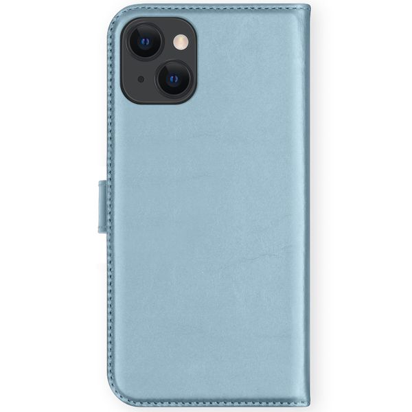 Selencia Cover a libro in vera pelle Apple iPhone 13 Mini - Air Blue