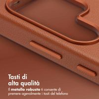 Accezz Cover in Pelle con MagSafe Samsung Galaxy S25 Ultra - Sienna Brown