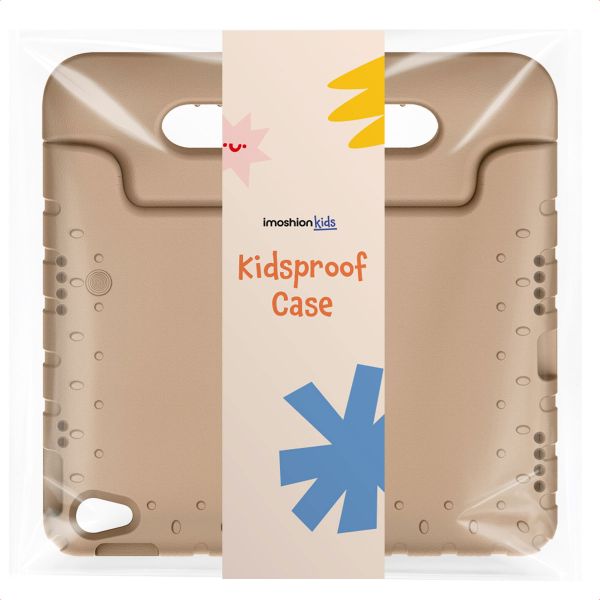 imoshion Cover Posteriore Kidsproof con Maniglia Apple iPad 9 (2021) 10.2 pollici / iPad 8 (2020) 10.2 pollici / iPad 7 (2019) 10.2 pollici - Beige