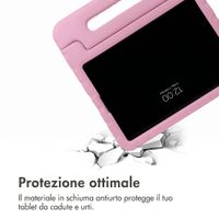 imoshion Cover Posteriore Kidsproof Design con maniglia Apple iPad 9 (2021) 10.2 pollici / iPad 8 (2020) 10.2 pollici / iPad 7 (2019) 10.2 pollici - Cuori rossi