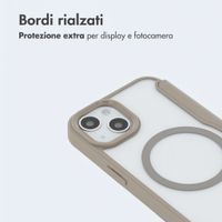imoshion Bookcase trasparente con MagSafe Apple iPhone 14 / 13 - Beige