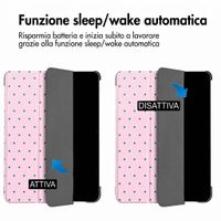 imoshion Cover Trifold Design Apple iPad Air 11 pollici (2026) M4 / (2025) M3 / (2024) M2 / Air 5 (2022) / Air 4 (2020) - Happy Dots