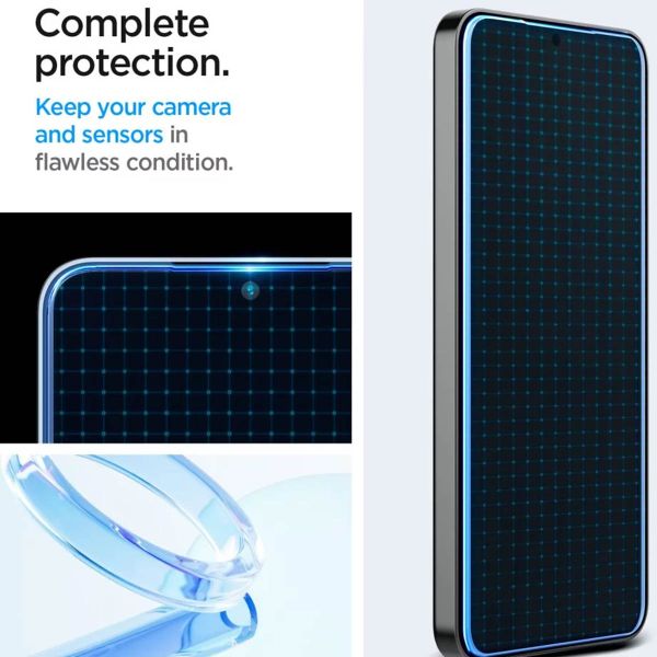 Spigen Vetro temperato GLAStR EZ Fit, confezione da 2 + Applicatore Samsung Galaxy S25 / S24