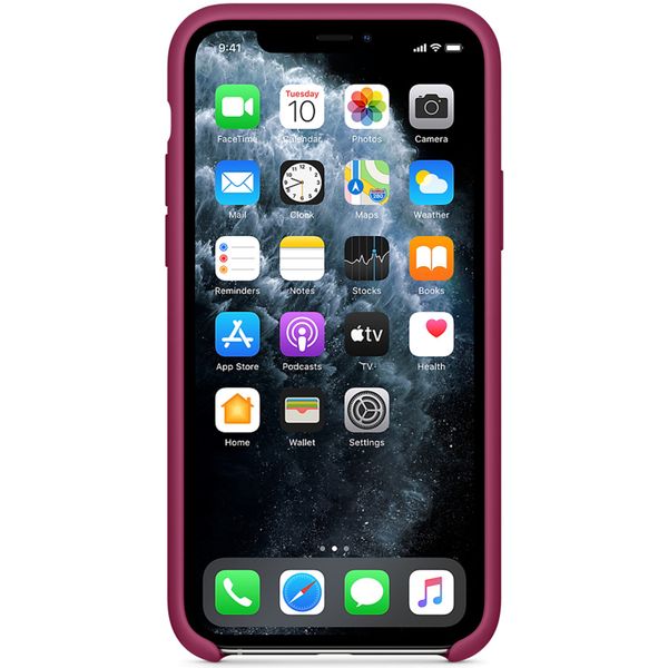 Apple Cover in Silicone Apple iPhone 11 Pro - Pomegranate