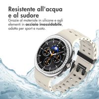 imoshion Cinturino Ocean in silicone Samsung Galaxy Watch 8 (40/44mm) / Classic (46mm) - Luce stellare