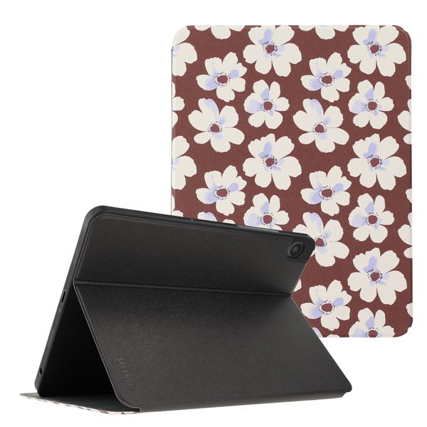 Selencia Cover per tablet Vivid Samsung Galaxy Tab A11 Plus / A9 Plus - Choco Flower Pop