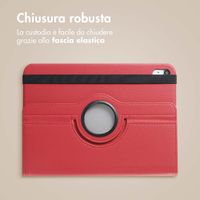 imoshion Cover Girevole a 360° Apple iPad 11 (2025) 11 pollici A16 / iPad 10 (2022) 10.9 pollici - Rosso scuro