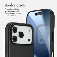 Accezz Cover in Pelle con MagSafe Apple iPhone 17 Pro - Onyx Black