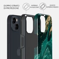Burga Cover Posteriore Resistente con MagSafe Apple iPhone 13 - Emerald Pool