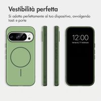 imoshion Cover posteriore Color con Thin MagSafe Ring Google Pixel 11 / 11 Pro / 10 / 10 Pro - Verde scuro