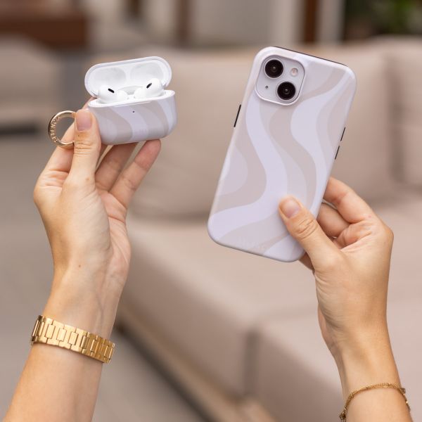 Selencia Cover Vivid  Apple Airpods 4 - Desert Waves Beige
