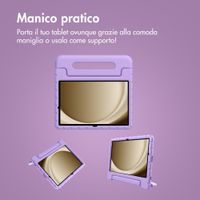 imoshion Cover Posteriore Kidsproof con Maniglia Samsung Galaxy Tab A11 Plus / A9 Plus - Lilla