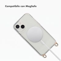 Selencia Cover posteriore Rivièra MagSafe con gancini rimovibili Apple iPhone 14 / 13 - Trasparente