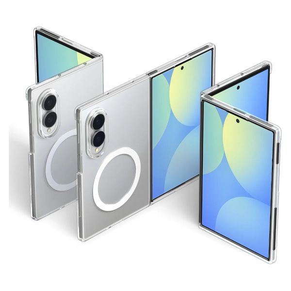 Spigen Cover posteriore AirSkin MagSafe Samsung Galaxy Z Fold 8 - Clear / White