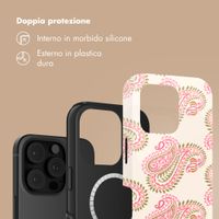Selencia Cover posteriore Vivid con MagSafe Apple iPhone 16 Pro Max - Paisley Blush