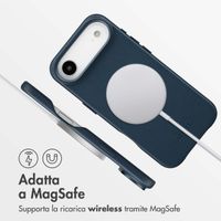 Accezz Cover in Pelle con MagSafe Apple iPhone Air - Nightfall Blue