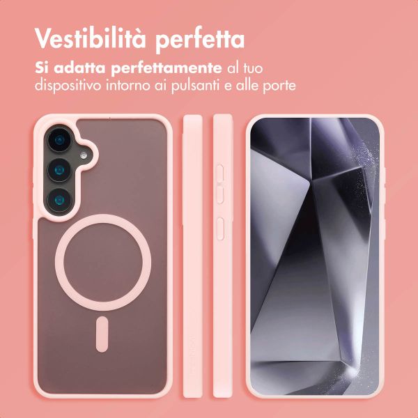 imoshion Cover posteriore Color Guard con MagSafe Samsung Galaxy S24 Plus - Rosa chiaro