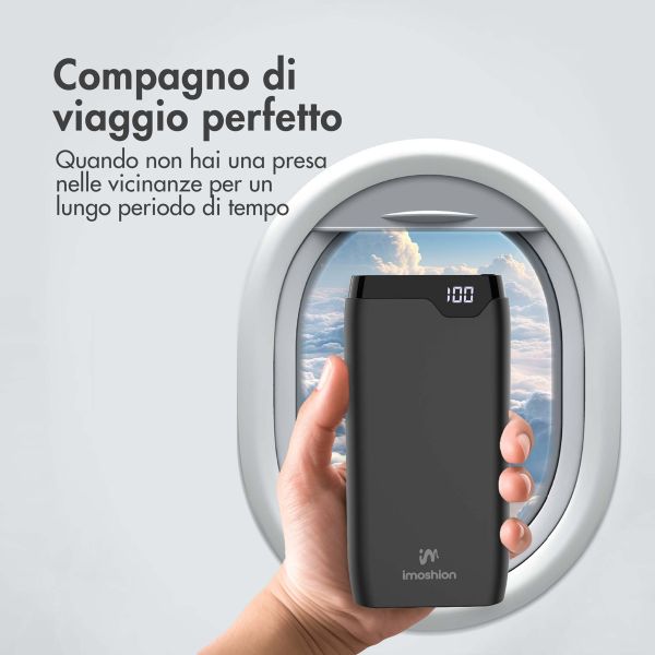 imoshion Powerbank - 20.000 mAh - Quick Charge e Power Delivery - Nero