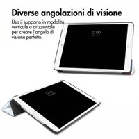 imoshion Cover Trifold Design Apple iPad 9 (2021) 10.2 pollici / iPad 8 (2020) 10.2 pollici / iPad 7 (2019) 10.2 pollici - Cherry Check