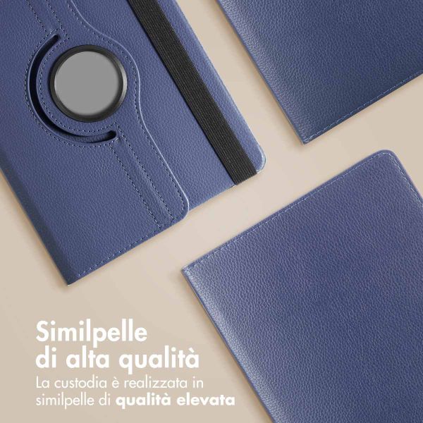 imoshion Cover Girevole a 360° Samsung Galaxy Tab S9 11.0 pollici / S10 Lite / S10 FE / S9 FE 10.9 pollici - Blu scuro
