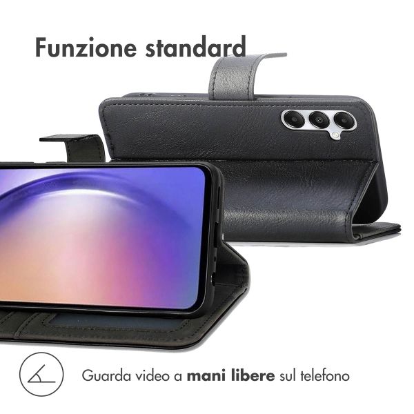 imoshion Cover a libro di Lusso Samsung Galaxy A35 - Nero