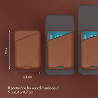 Accezz Portacarte in pelle - Compatibile con MagSafe e Qi2 - Sienna Brown
