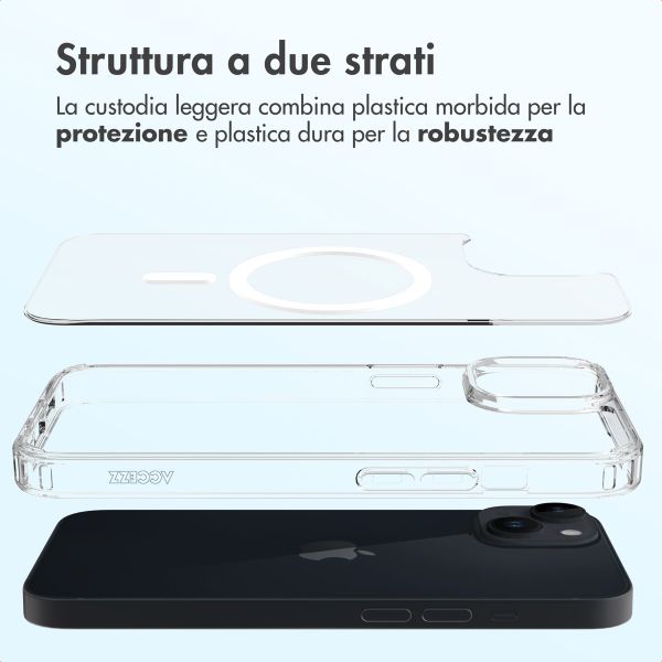 Accezz Cover posteriore Xtreme Impact con MagSafe Apple iPhone 14 - Trasparente