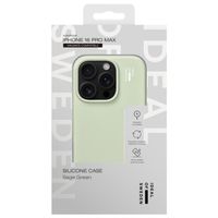 iDeal of Sweden Cover in silicone con MagSafe Apple iPhone 16 Pro Max - Sage Green