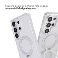 Accezz Cover con anello e supporto con MagSafe Samsung Galaxy S26 Ultra - Trasparente