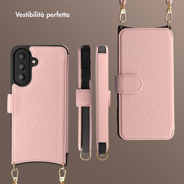 Selencia Cover Riva con MagSafe e cordino Samsung Galaxy A57 (5G) - Old Pink