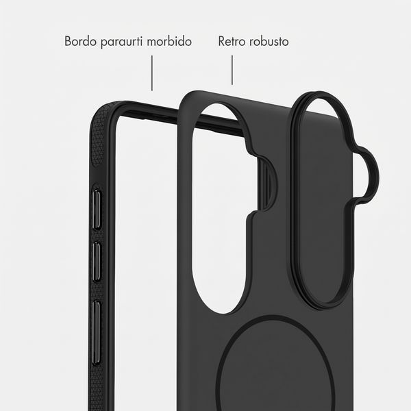 imoshion Cover posteriore Color con Thin MagSafe Ring Samsung Galaxy S26 - Nero