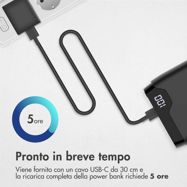 imoshion Powerbank - 20.000 mAh - Quick Charge e Power Delivery - Nero