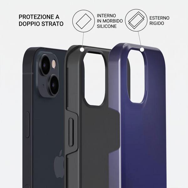 Burga Cover Posteriore Resistente con MagSafe Apple iPhone 15 - Moonwalker