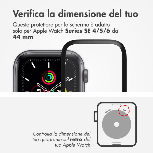 Accezz 2x pellicola protettiva con applicatore Apple Watch Series 4-6 / SE - 44 mm
